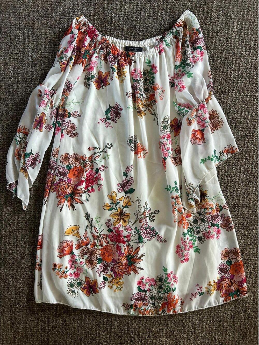 Love Ryan Floral Off Shoulder Dress